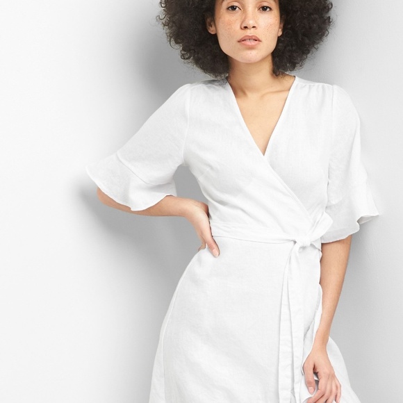 GAP Dresses & Skirts - Gap Linen Wrap Dress